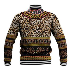 Cameroon Cheetah Toghu Pattern Baseball Jacket