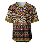 Cameroon Cheetah Toghu Pattern Baseball Jersey