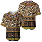 Cameroon Cheetah Toghu Pattern Baseball Jersey
