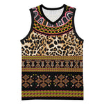Cameroon Cheetah Toghu Pattern Basketball Jersey