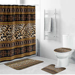 Cameroon Cheetah Toghu Pattern Bathroom Set