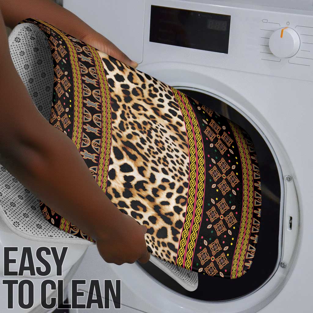 Cameroon Cheetah Toghu Pattern Bathroom Set