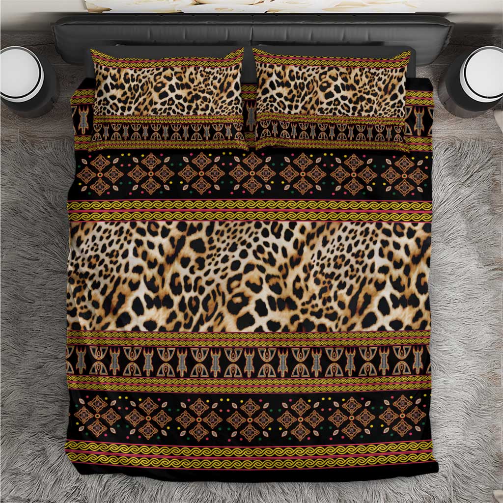 Cameroon Cheetah Toghu Pattern Bedding Set
