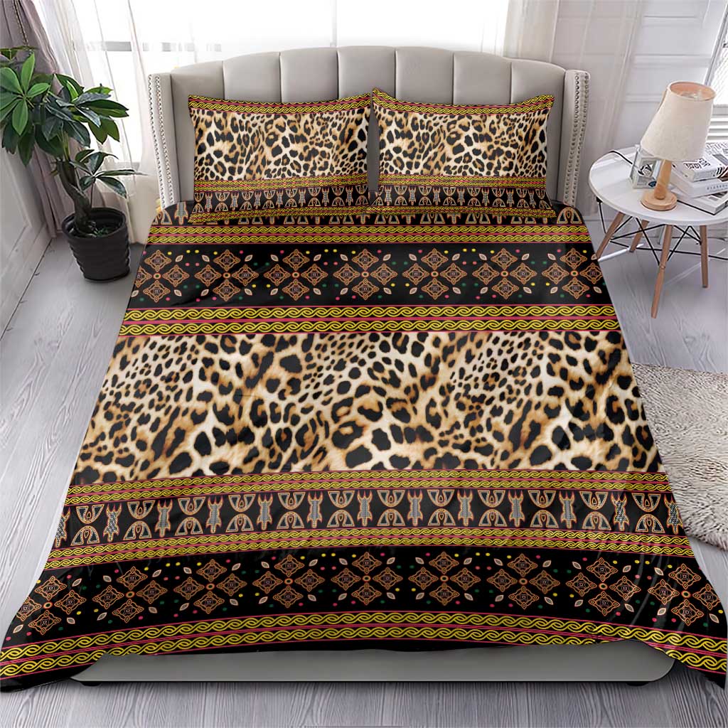 Cameroon Cheetah Toghu Pattern Bedding Set