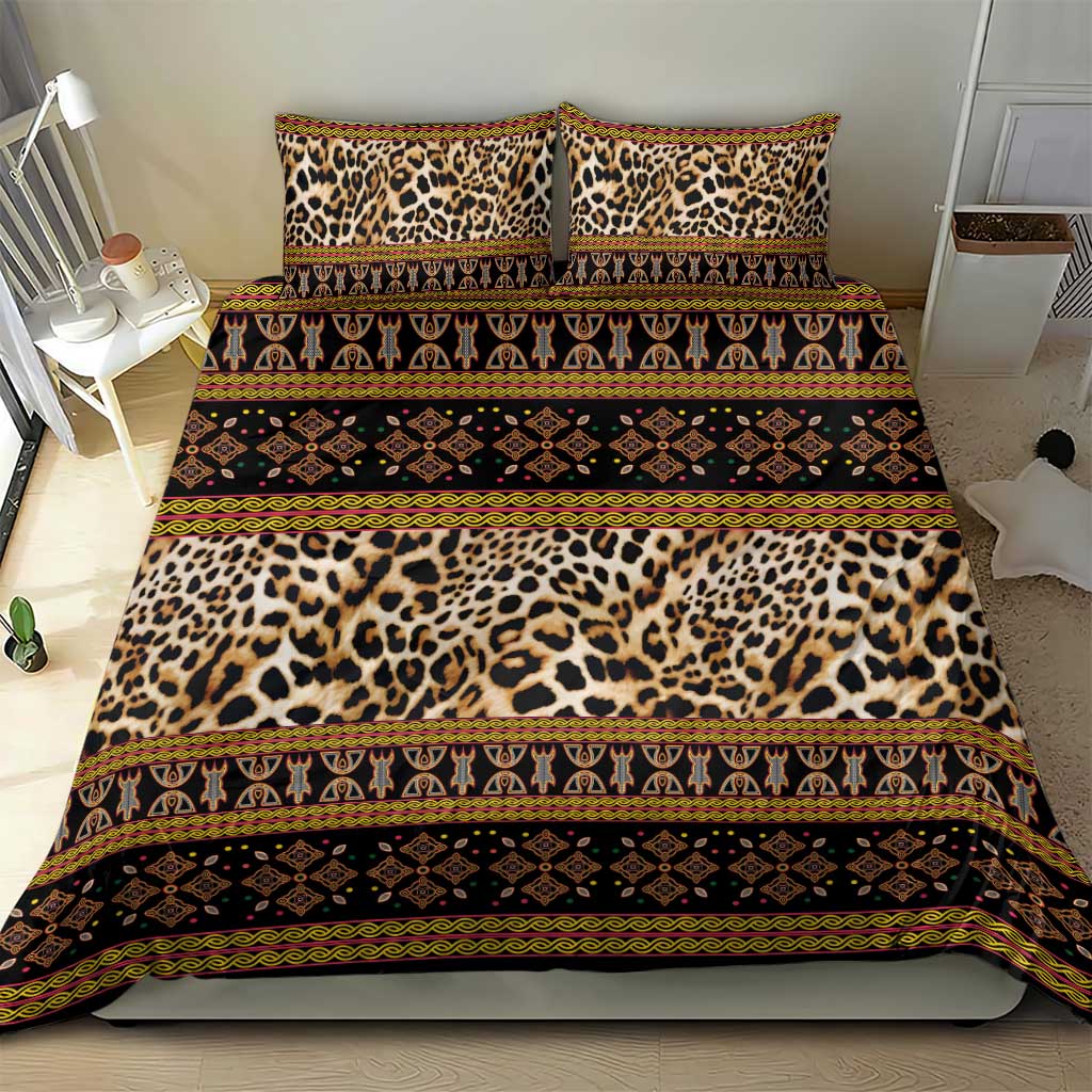 Cameroon Cheetah Toghu Pattern Bedding Set