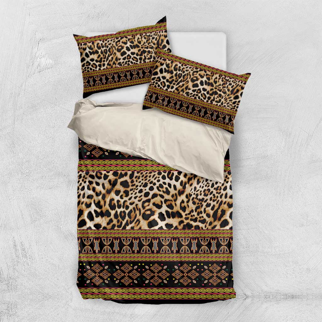 Cameroon Cheetah Toghu Pattern Bedding Set