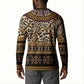 Cameroon Cheetah Toghu Pattern Button Sweatshirt