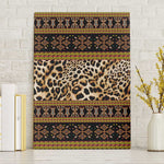 Cameroon Cheetah Toghu Pattern Canvas Wall Art