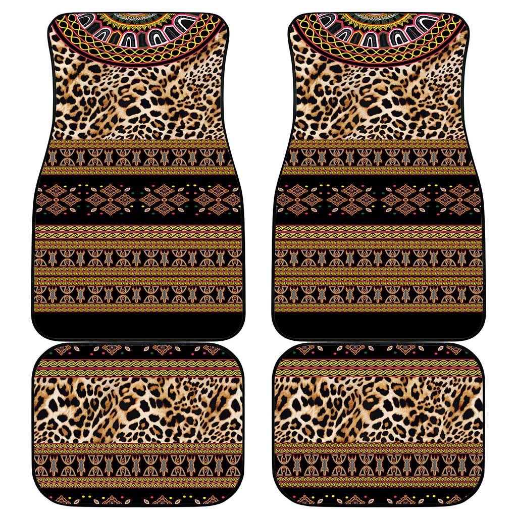 Cameroon Cheetah Toghu Pattern Car Mats