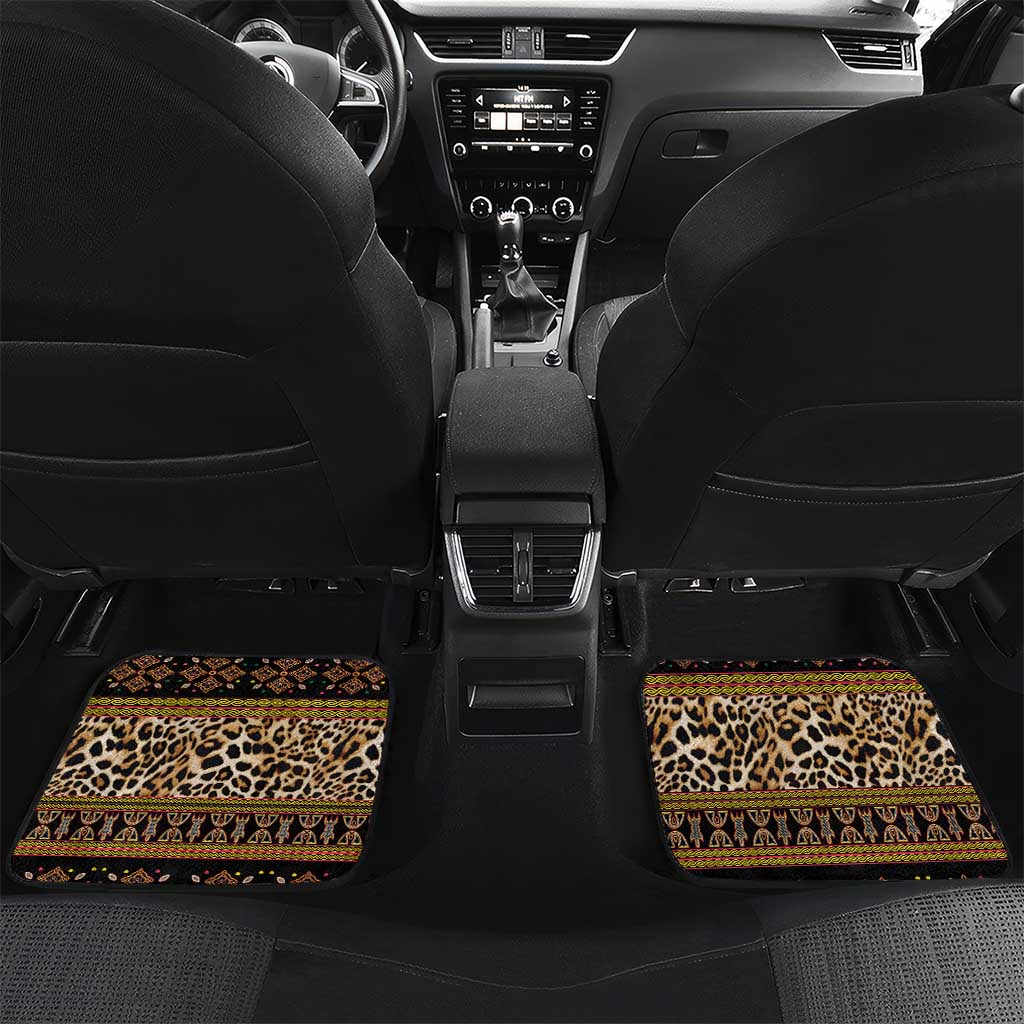Cameroon Cheetah Toghu Pattern Car Mats