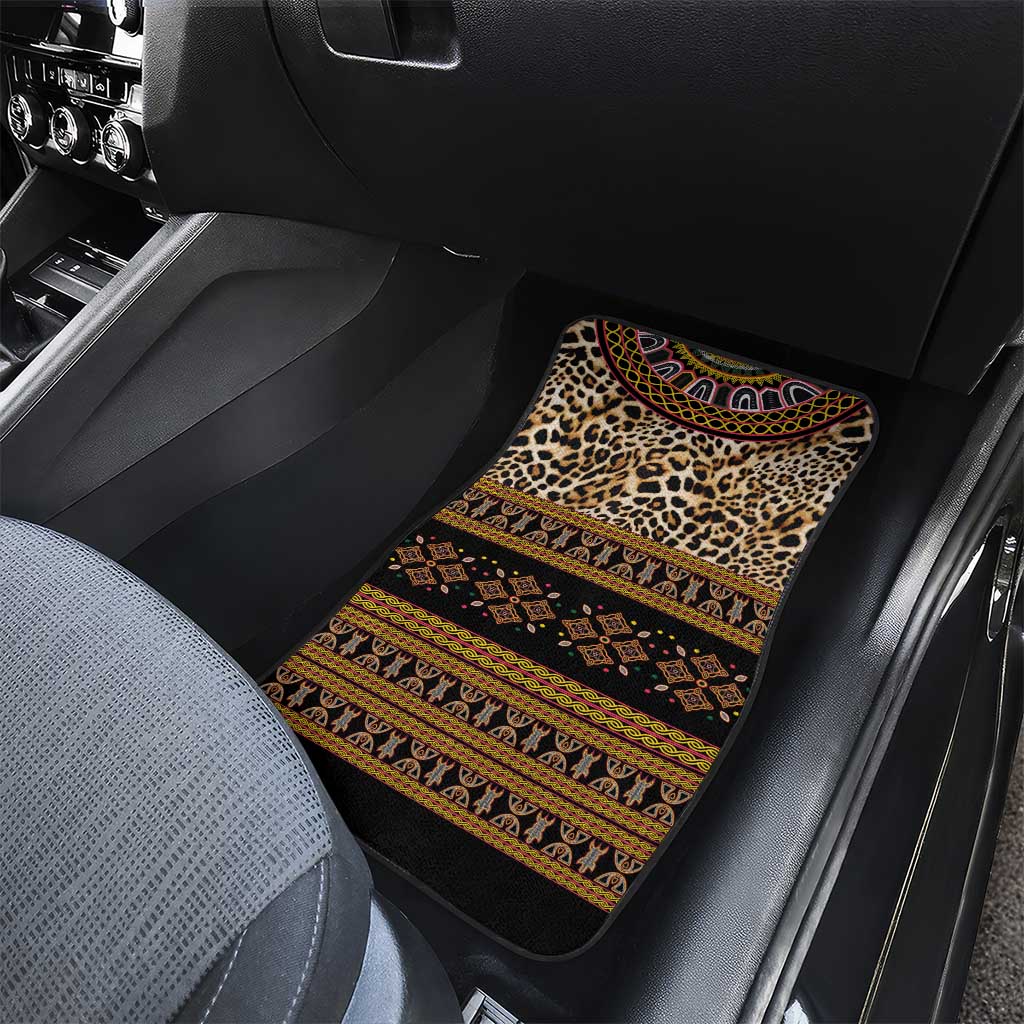 Cameroon Cheetah Toghu Pattern Car Mats
