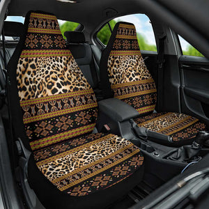 Cameroon Cheetah Toghu Pattern Car Seat Cover