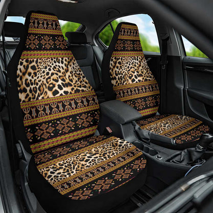 Cameroon Cheetah Toghu Pattern Car Seat Cover