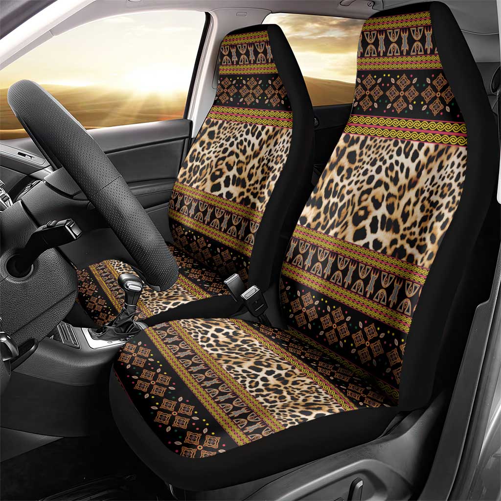 Cameroon Cheetah Toghu Pattern Car Seat Cover