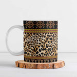 Cameroon Cheetah Toghu Pattern Ceramic Mug