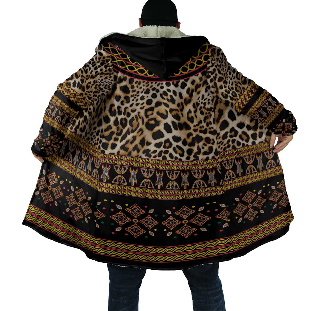 Cameroon Cheetah Toghu Pattern Cloak