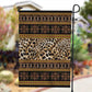 Cameroon Cheetah Toghu Pattern Garden Flag