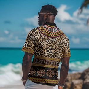 Cameroon Cheetah Toghu Pattern Hawaiian Shirt