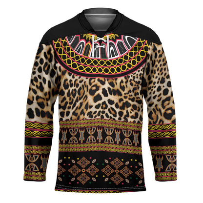 Cameroon Cheetah Toghu Pattern Hockey Jersey