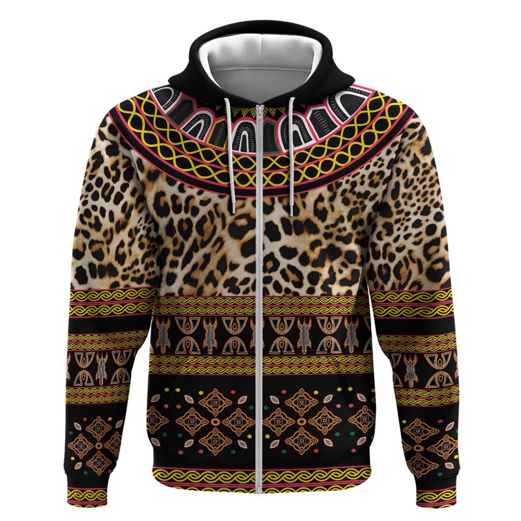 Cameroon Cheetah Toghu Pattern Hoodie
