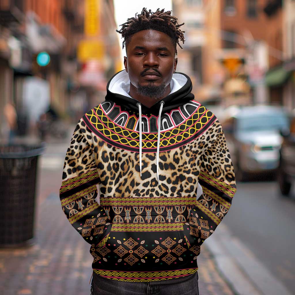 Cameroon Cheetah Toghu Pattern Hoodie