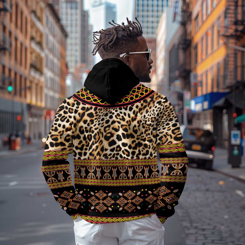 Cameroon Cheetah Toghu Pattern Hoodie