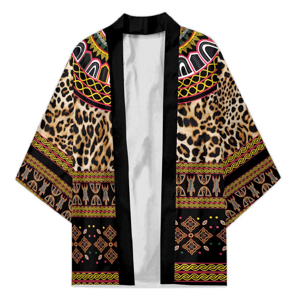 Cameroon Cheetah Toghu Pattern Kimono
