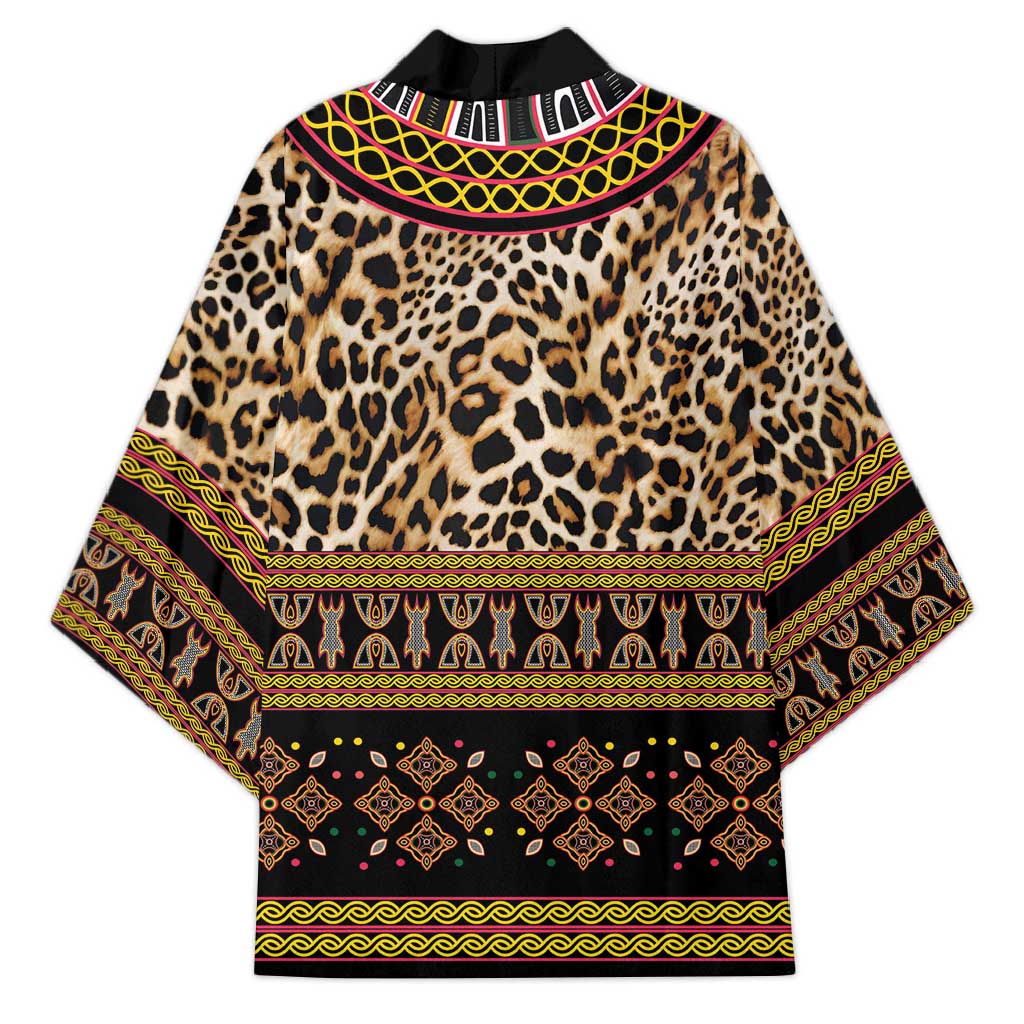 Cameroon Cheetah Toghu Pattern Kimono