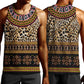 Cameroon Cheetah Toghu Pattern Men Tank Top