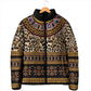 Cameroon Cheetah Toghu Pattern Padded Jacket