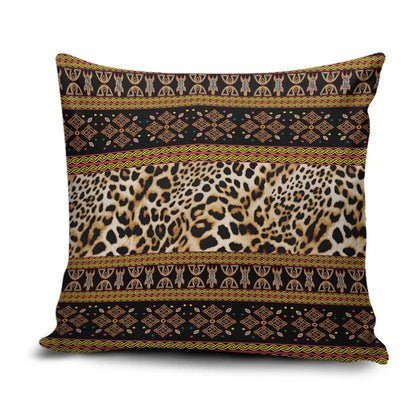 Cameroon Cheetah Toghu Pattern Pillow Cover