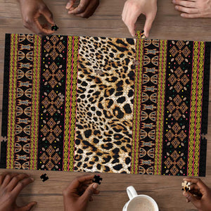 Cameroon Cheetah Toghu Pattern Puzzle