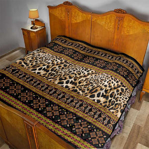 Cameroon Cheetah Toghu Pattern Quilt