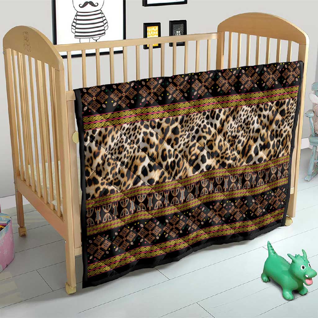Cameroon Cheetah Toghu Pattern Quilt