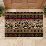 Cameroon Cheetah Toghu Pattern Rubber Doormat