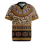 Cameroon Cheetah Toghu Pattern Rugby Jersey