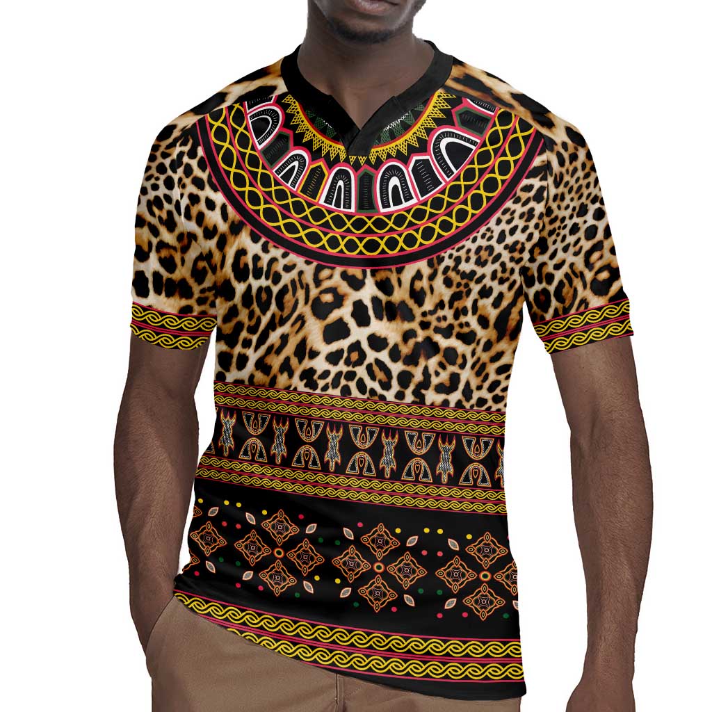 Cameroon Cheetah Toghu Pattern Rugby Jersey
