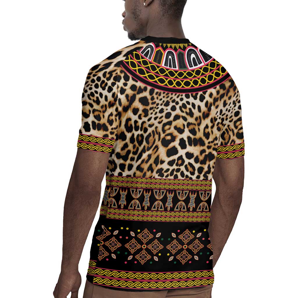 Cameroon Cheetah Toghu Pattern Rugby Jersey
