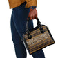 Cameroon Cheetah Toghu Pattern Shoulder Handbag