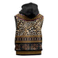 Cameroon Cheetah Toghu Pattern Sleeveless Hoodie
