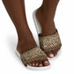 Cameroon Cheetah Toghu Pattern Slide Sandals