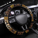 Cameroon Cheetah Toghu Pattern Steering Wheel Cover