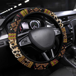 Cameroon Cheetah Toghu Pattern Steering Wheel Cover