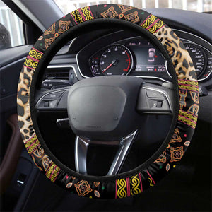 Cameroon Cheetah Toghu Pattern Steering Wheel Cover