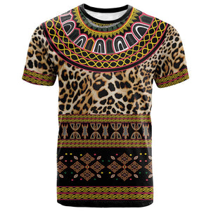 Cameroon Cheetah Toghu Pattern T shirt