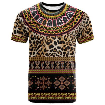 Cameroon Cheetah Toghu Pattern T shirt