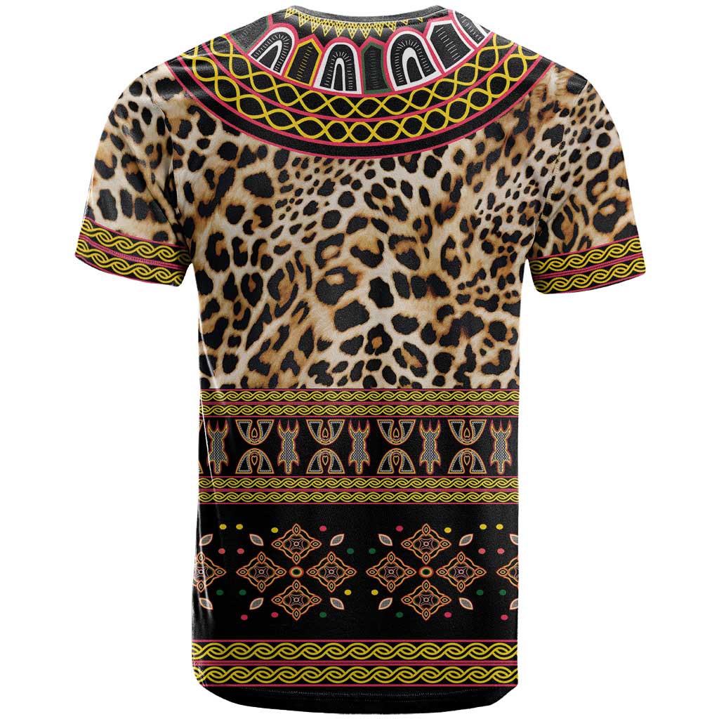 Cameroon Cheetah Toghu Pattern T shirt