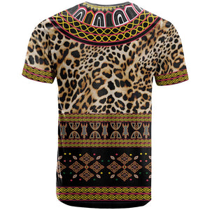 Cameroon Cheetah Toghu Pattern T shirt