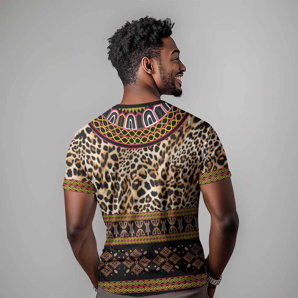 Cameroon Cheetah Toghu Pattern T shirt