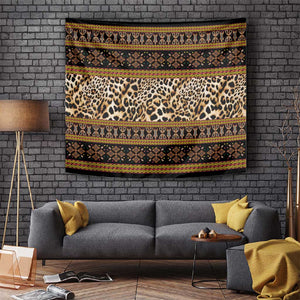 Cameroon Cheetah Toghu Pattern Tapestry